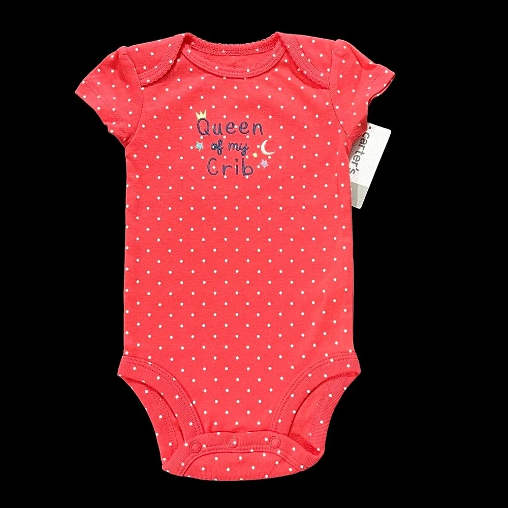 Carter's Newborn Baby Girls Bodysuits Multicolor Soft Cotton Pack of 5